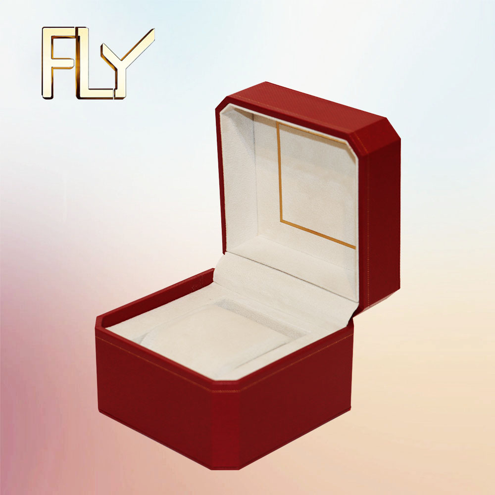 Hot Stamping Leather Jewelry Box for Stylish Gift Packaging