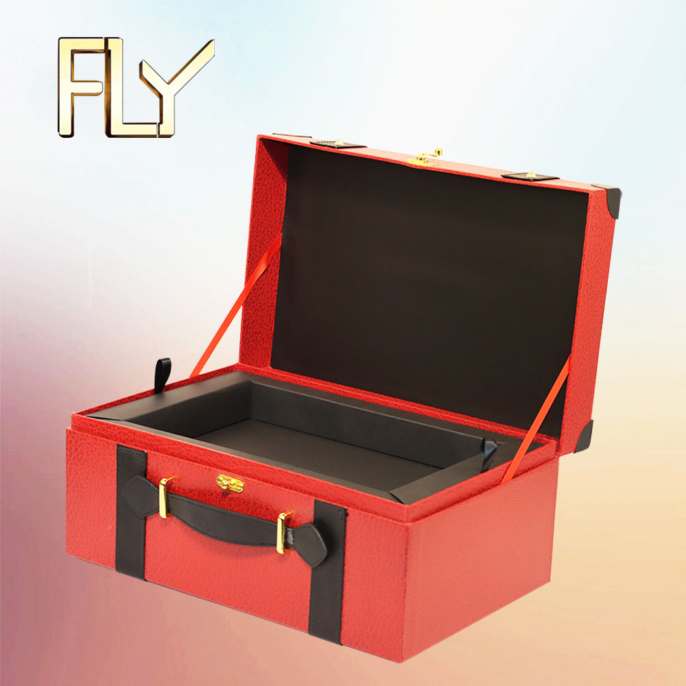 Modern Simple Paper Luggage Suitcase Carry Box Packaging