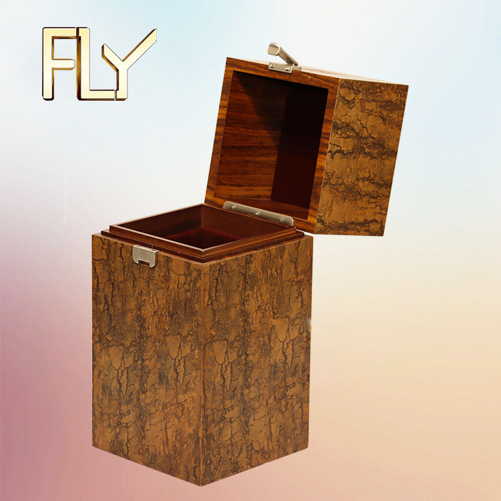 Wooden Wine Gift Box In A Modern Rectangular Design Package