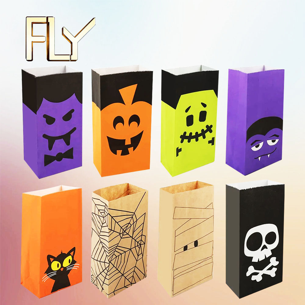 Kraft Paper Candy Bag for Christmas Birthday Party&Halloween Packaging
