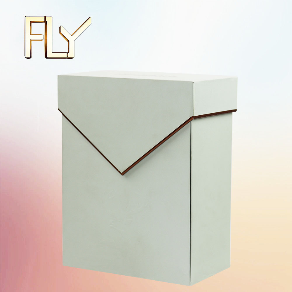 The outer shell of paper box packaging with acrylic grids for stylish cosmetic storage