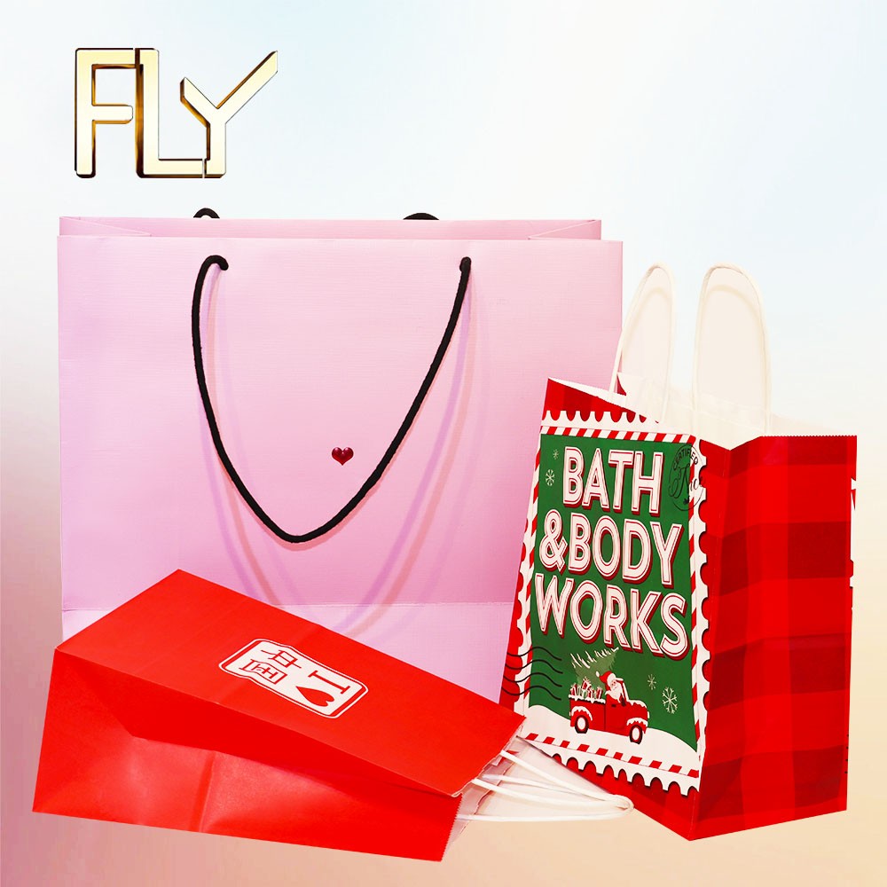 Luxury Gift Shopping Paper Bag For Clothing Shoes Gifts Custom Packaging Bag