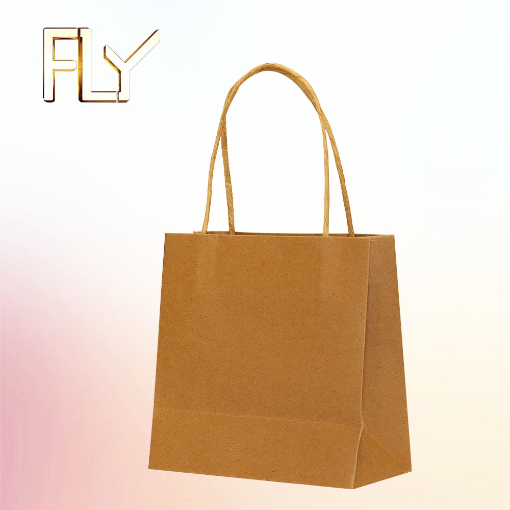 Paper Bags Package is Eco-Friendly for Shopping Clothing Gifts Food Takeaway